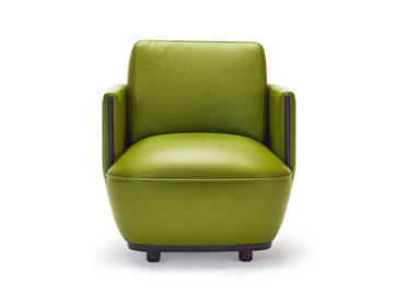 KATALANA - Leather easy chair with armrests by Papell Design - view 2